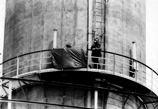 19860602 Demo Schornstein besetzt 1