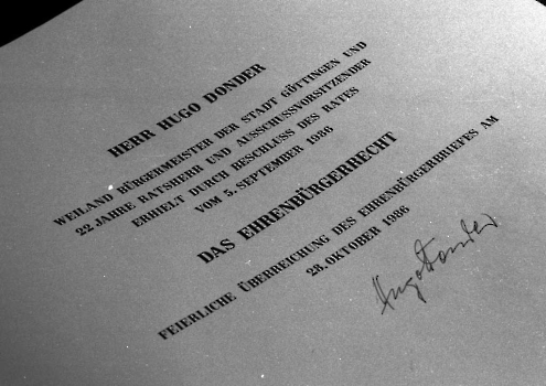 19861028 Ehrenbürger Hugo Donder 4