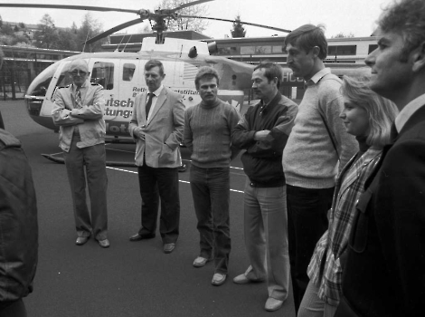 19870510 Übung mit Hubschrauber bei BF